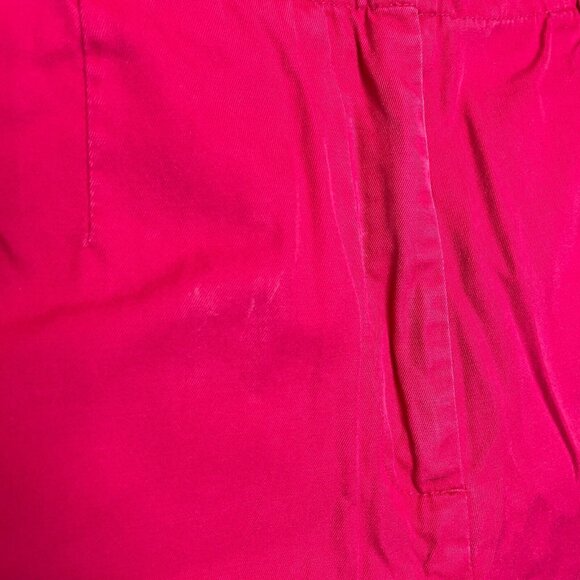 Vtg Talbots Women Old Money Classic Flat Front High Rise Crop Chino Pant 10 Pink - Picture 11 of 12